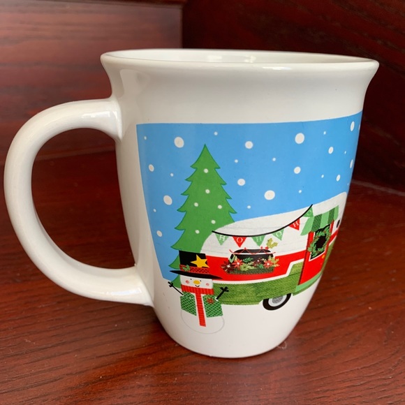 NWOT ROYAL NORFOLK Santa & Vintage trailer mug cup - Picture 5 of 9